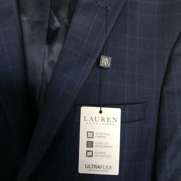 Boys NWT Ralph Lauren 18R Blue Stripe Blazer - Picture 4 of 7